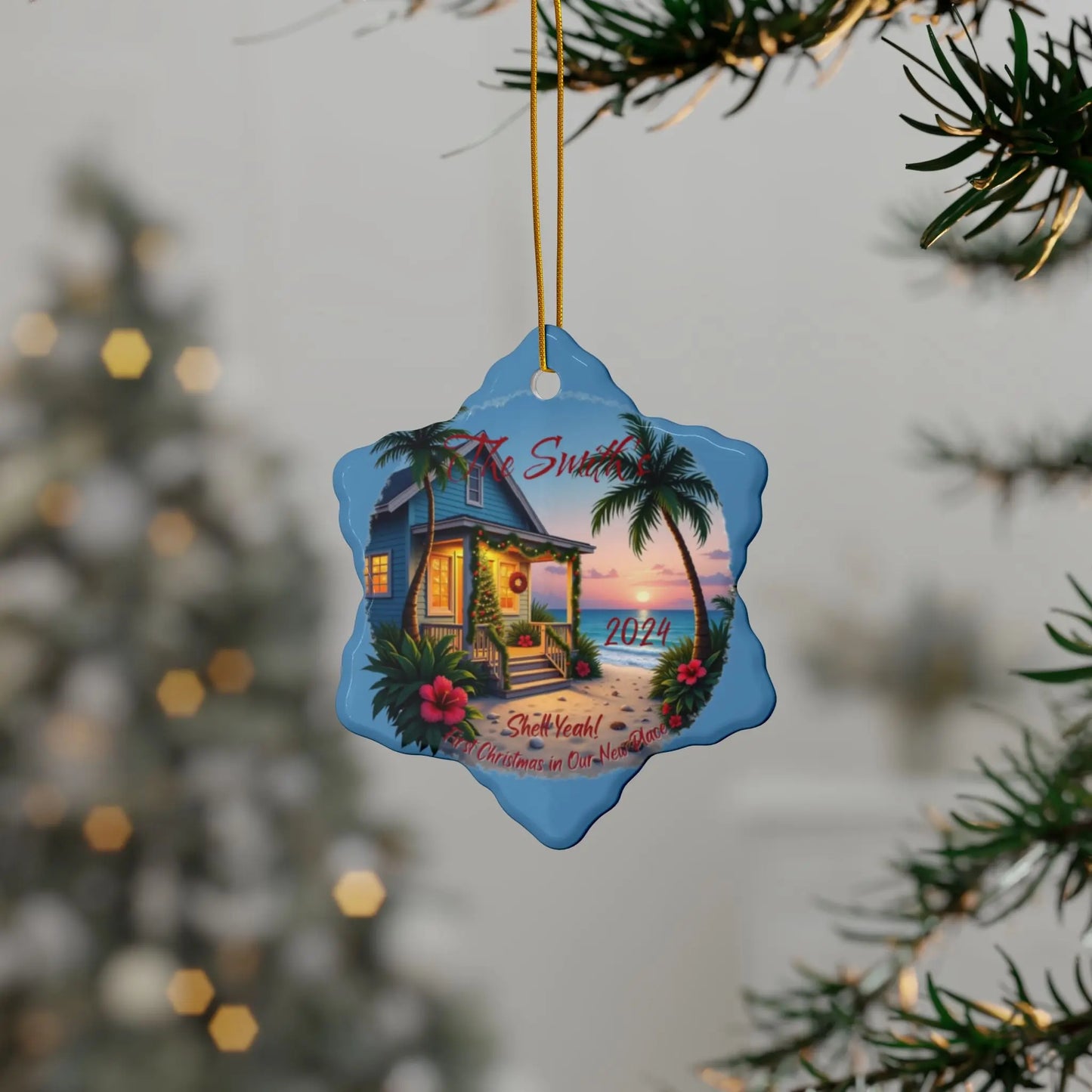 Shell Yeah! 1st Christmas New Home Ornament | Personalized Ornament Everythings Beachy