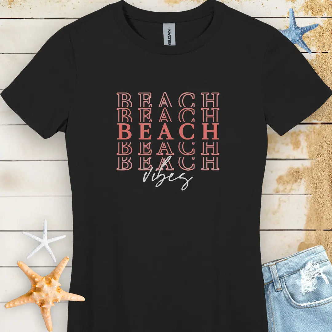 Beach Vibes Women's T-shirt Women's T-Shirt Black-2XL Everythings Beachy