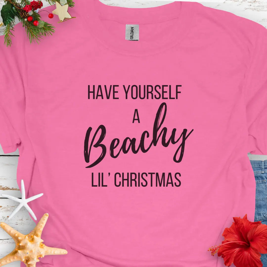 Beachy lil Christmas T-Shirt T-Shirt Everythings Beachy