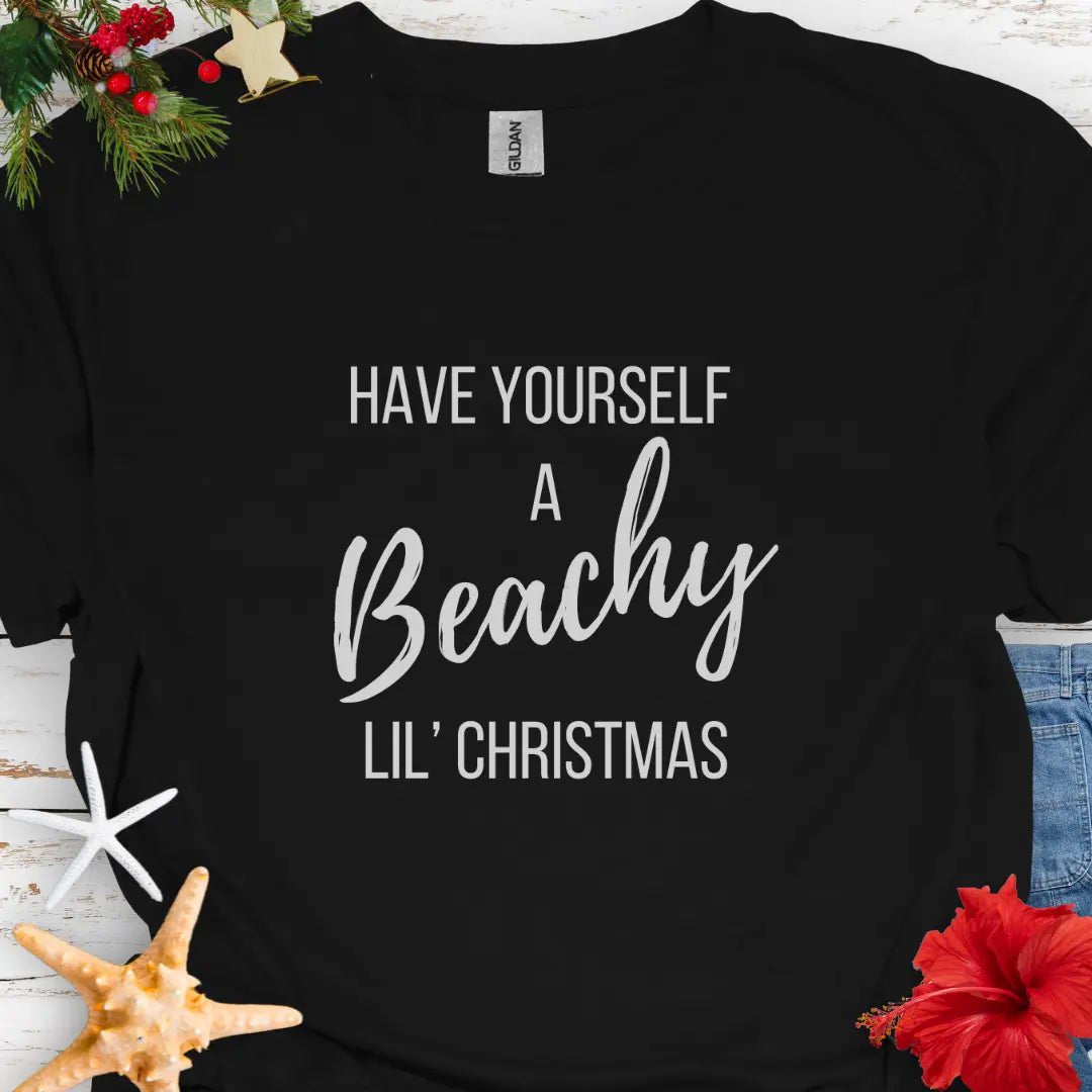 Beachy lil Christmas T-Shirt T-Shirt Everythings Beachy