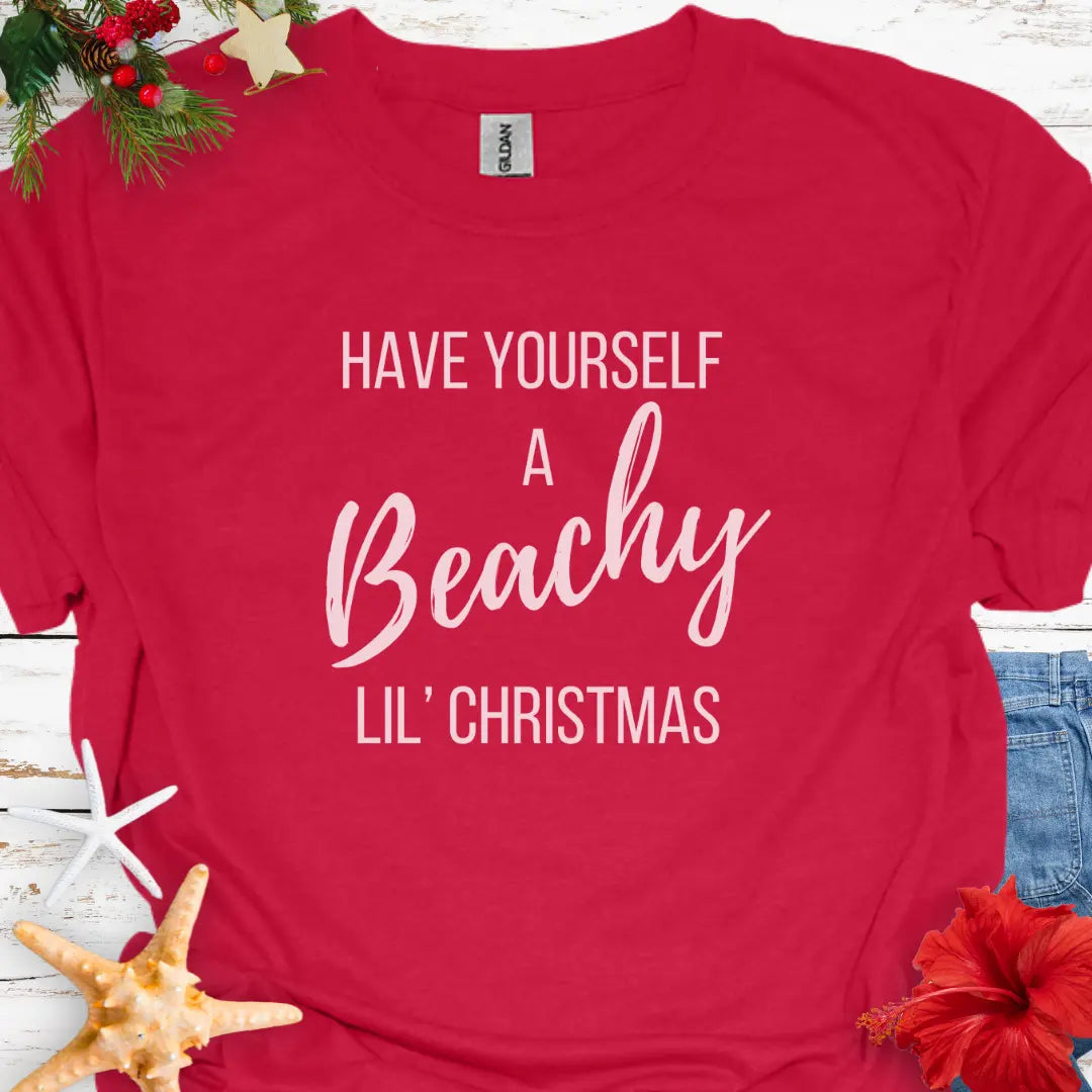 Beachy lil Christmas T-Shirt T-Shirt Everythings Beachy