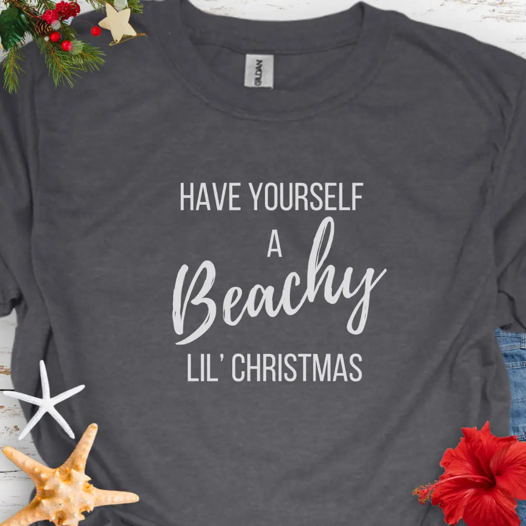Beachy lil Christmas T-Shirt T-Shirt Everythings Beachy