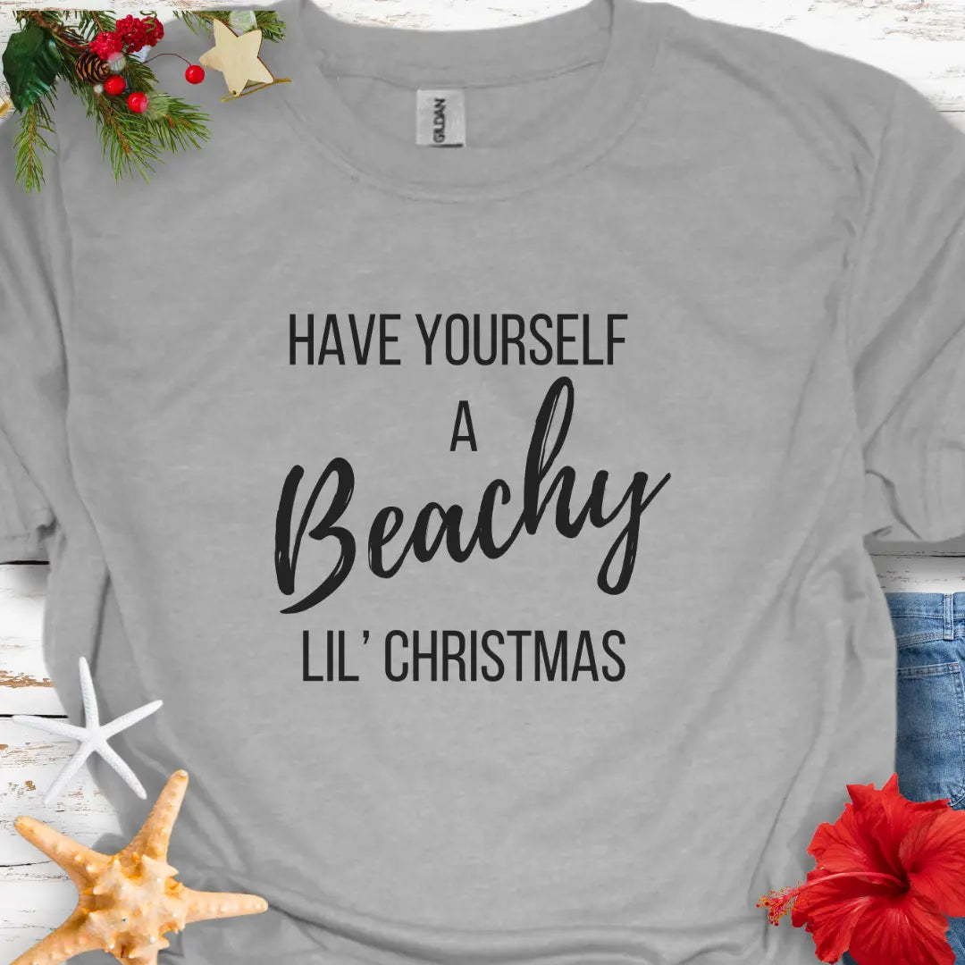 Beachy lil Christmas T-Shirt T-Shirt Everythings Beachy
