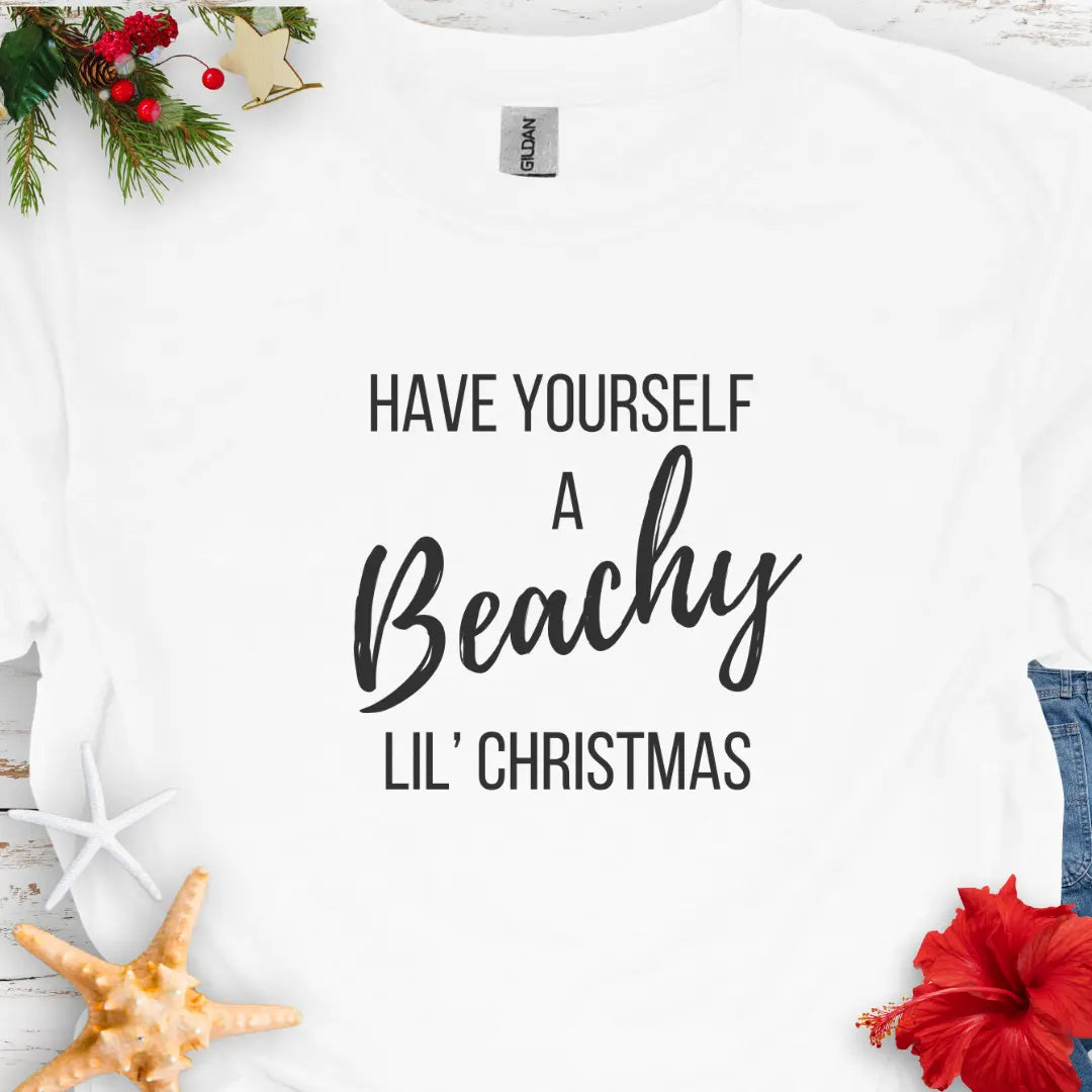 Beachy lil Christmas T-Shirt T-Shirt Everythings Beachy
