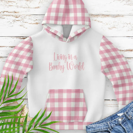 Beachy World Girl's Hoodie  Fashion Kids Hoodie XL-11-12-Years Everythings Beachy