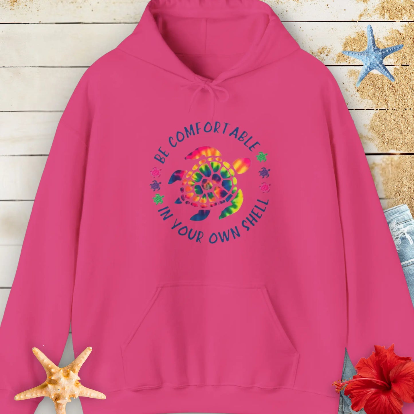 Comfy in Your Shell Hoodie Hoodie Heliconia-5XL Everythings Beachy