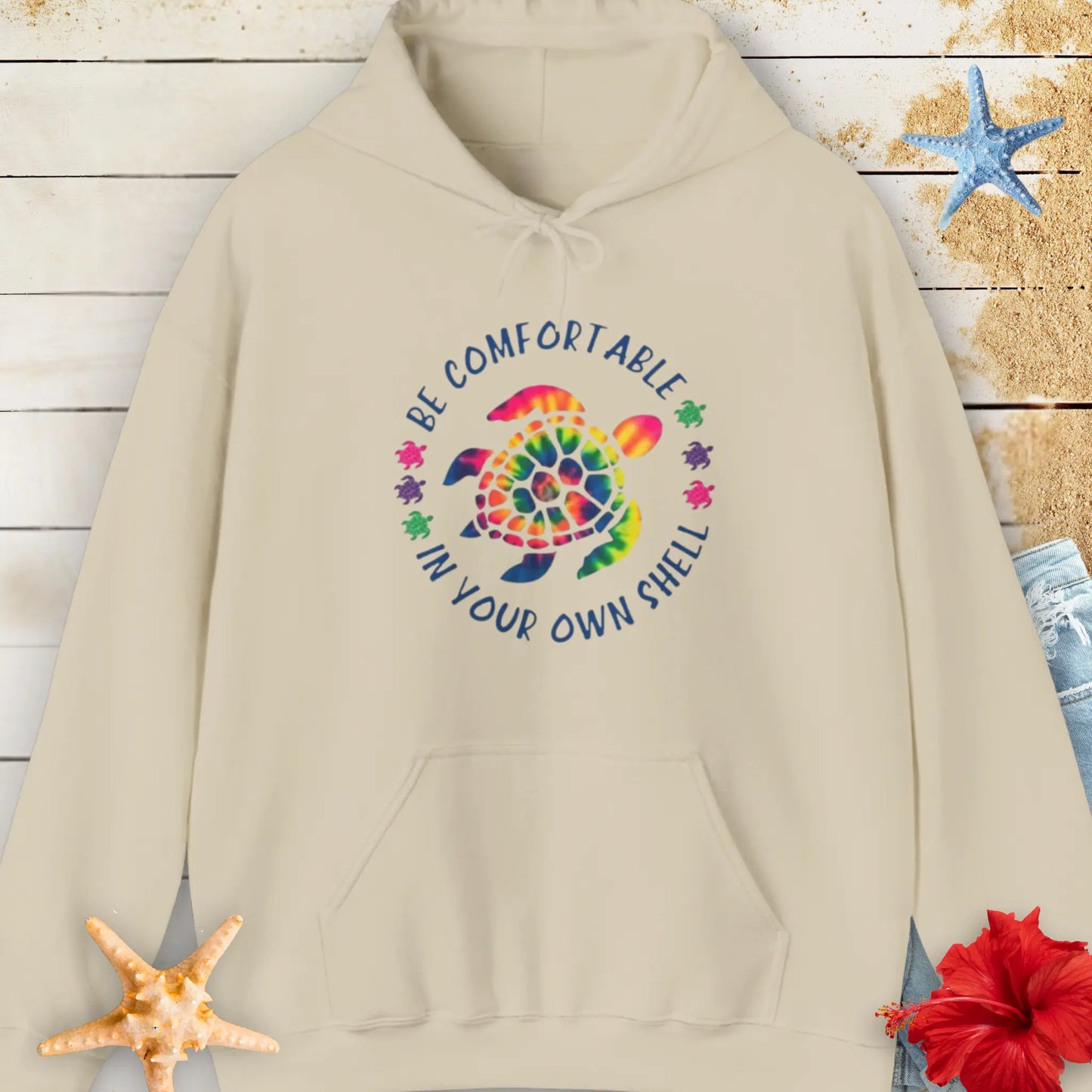 Comfy in Your Shell Hoodie Hoodie Sand-5XL Everythings Beachy
