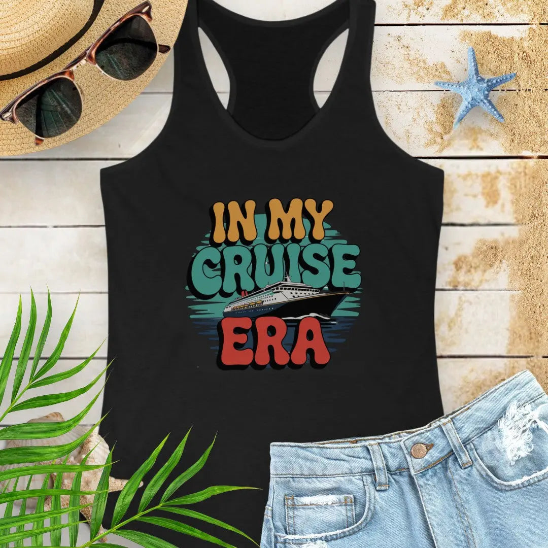 In My Cruise Era Women's Tank Top Tank Top 2XL-Solid-Black Everythings Beachy