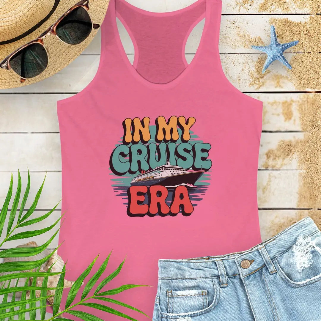 In My Cruise Era Women's Tank Top Tank Top 2XL-Solid-Hot-Pink Everythings Beachy