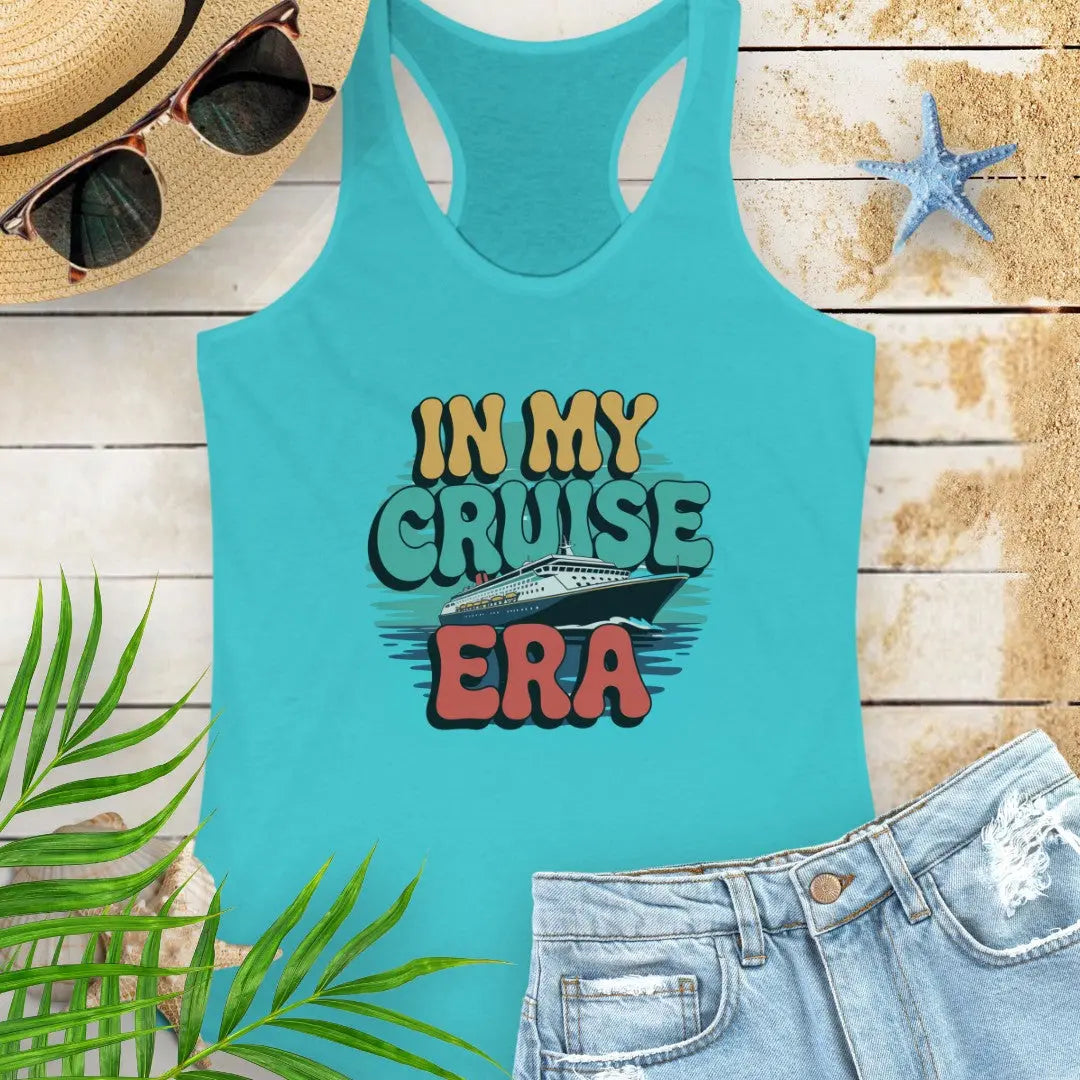 In My Cruise Era Women's Tank Top Tank Top 2XL-Solid-Tahiti-Blue Everythings Beachy