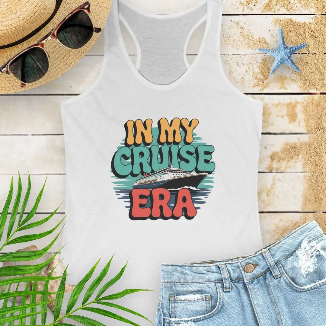 In My Cruise Era Women's Tank Top Tank Top 2XL-Solid-White Everythings Beachy