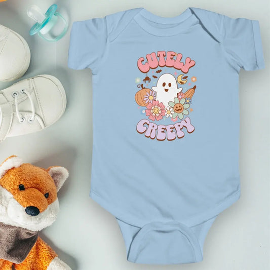 Baby Blue Cutely Ghost One piece Bodysuit