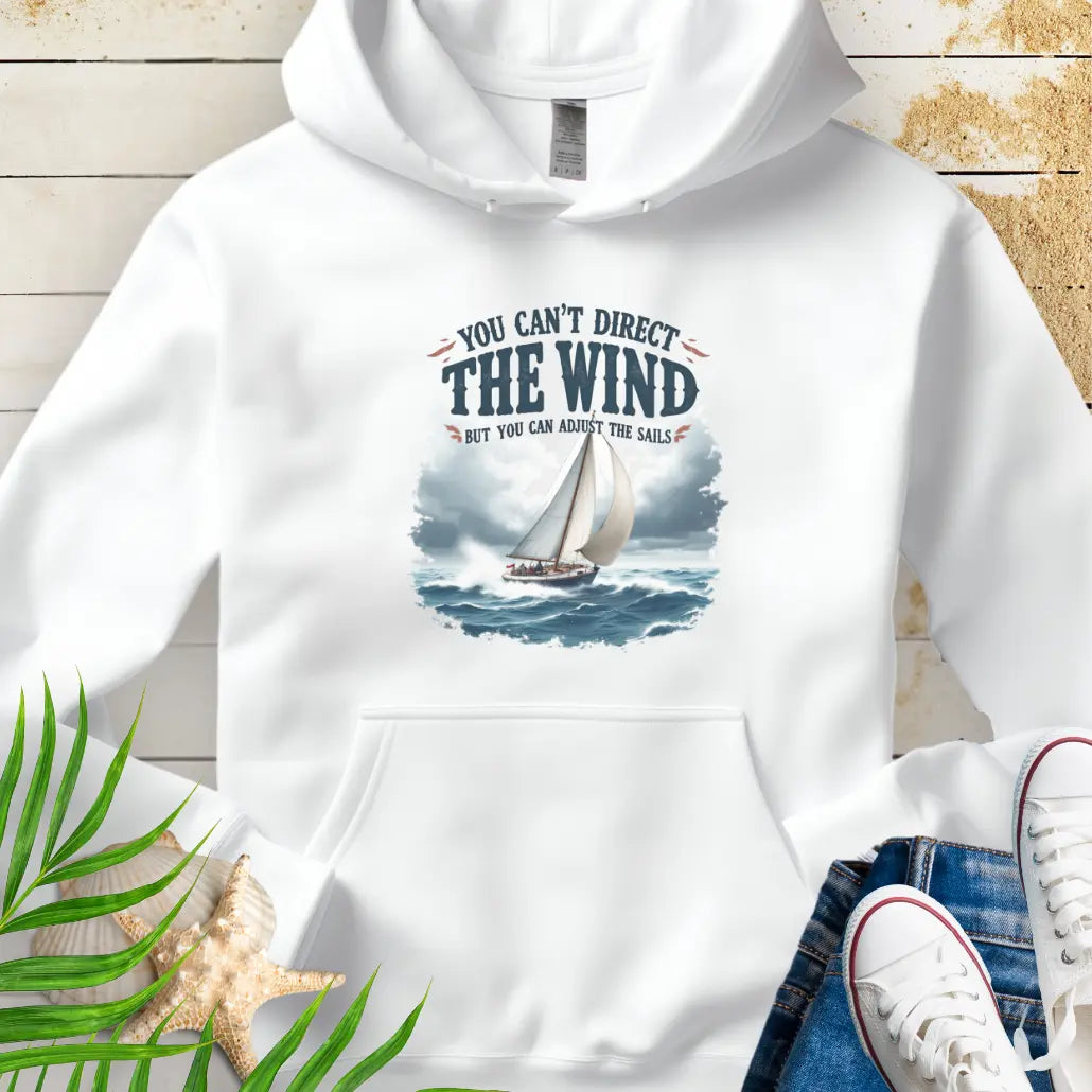 Direct the Wind Hoodie  Hoodie White-5XL Everythings Beachy