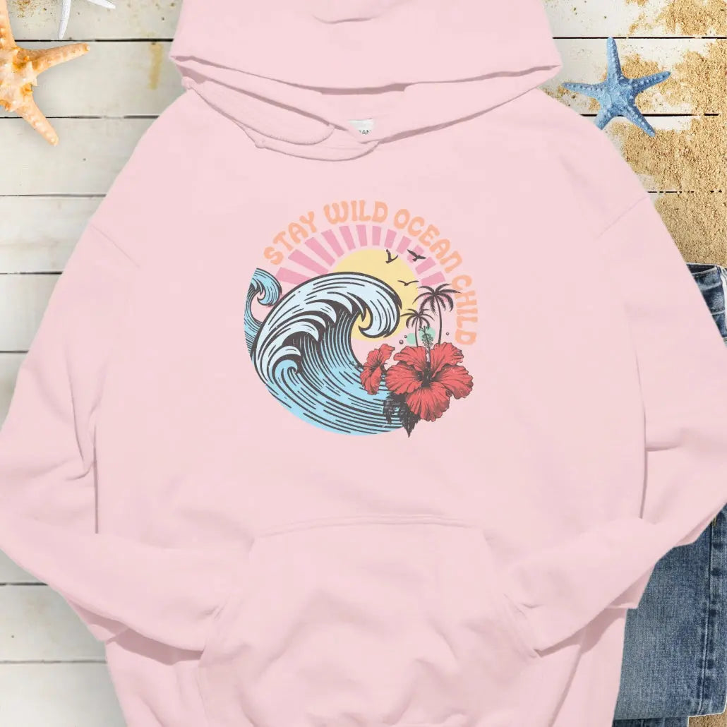 Stay Wild Hoodie Hoodie Light-Pink-5XL Everythings Beachy