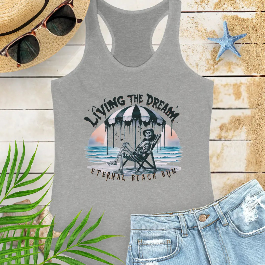 Eternal Beach Bum Tank Top Tank Top 2XL-Heather-Grey Everythings Beachy