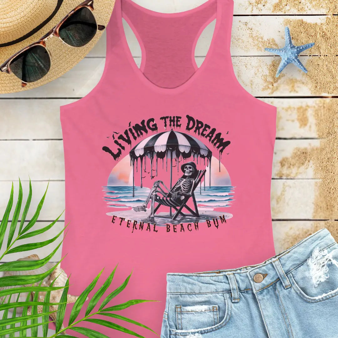 Eternal Beach Bum Tank Top Tank Top 2XL-Solid-Hot-Pink Everythings Beachy
