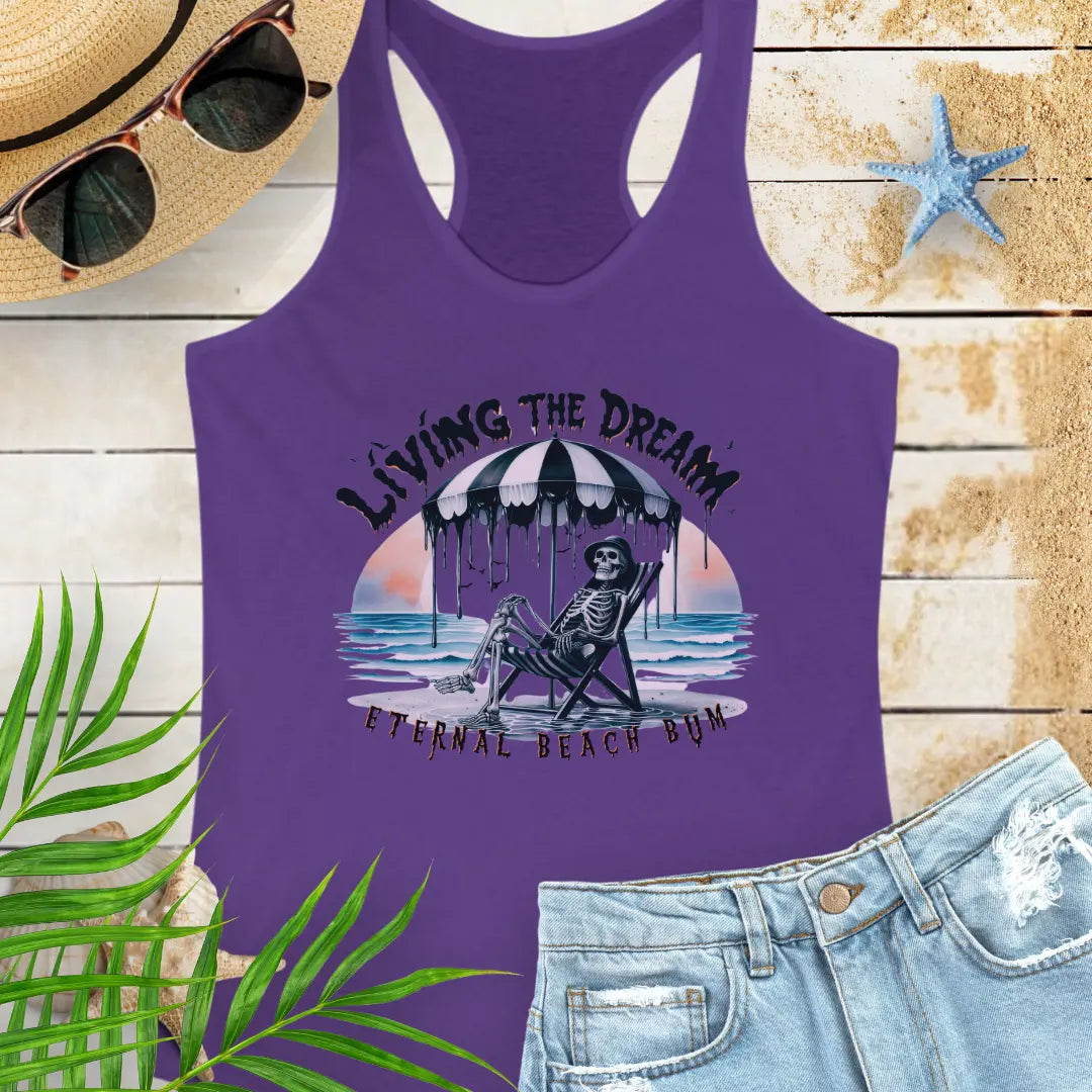 Eternal Beach Bum Tank Top Tank Top 2XL-Solid-Purple-Rush Everythings Beachy