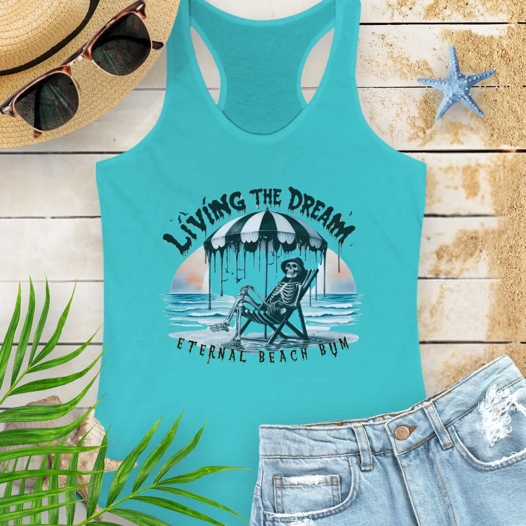 Eternal Beach Bum Tank Top Tank Top 2XL-Solid-Tahiti-Blue Everythings Beachy