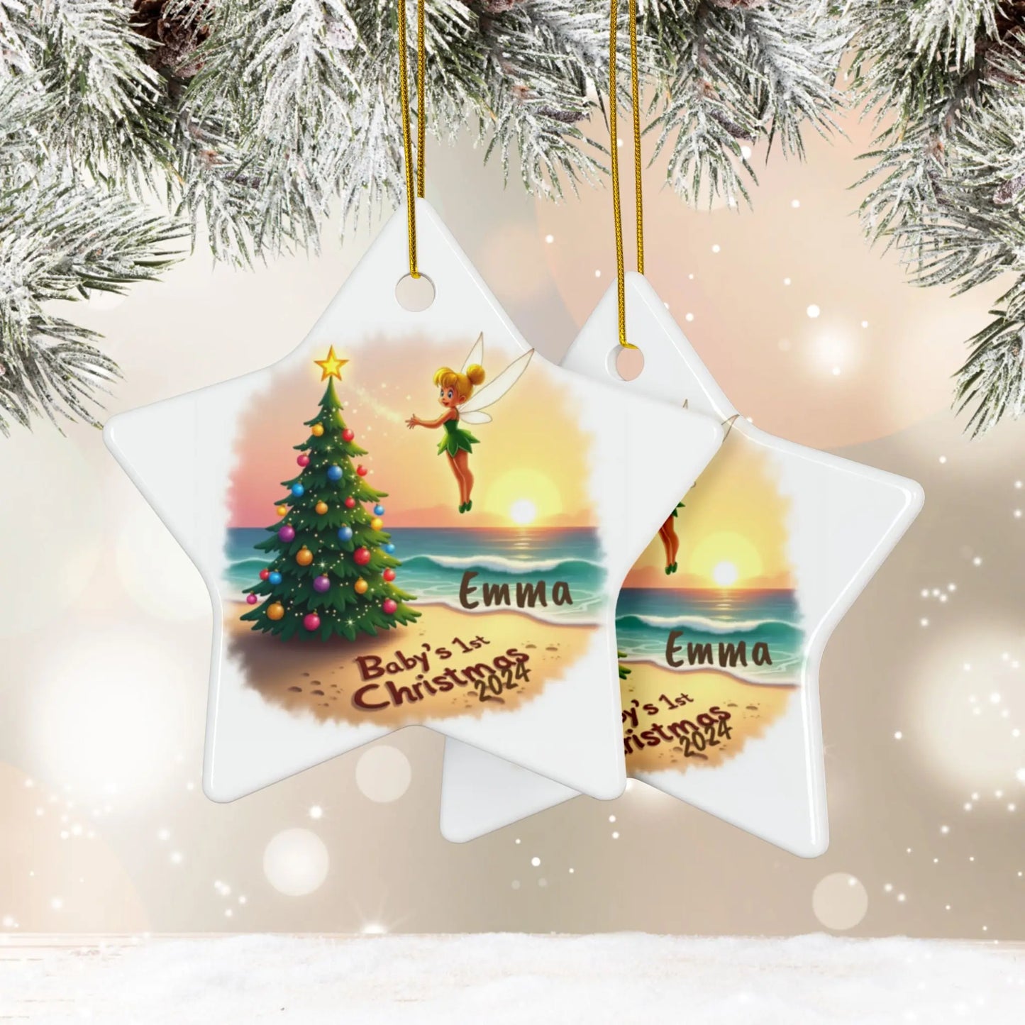 Fairy Baby's 1st Christmas Ornament Ornaments Star-10-pcs Everythings Beachy