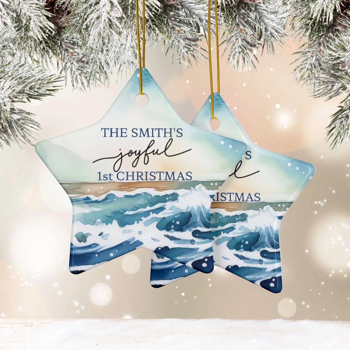 Family's 1st Christmas Together Ornament Ornament Star-10-pcs Everythings Beachy