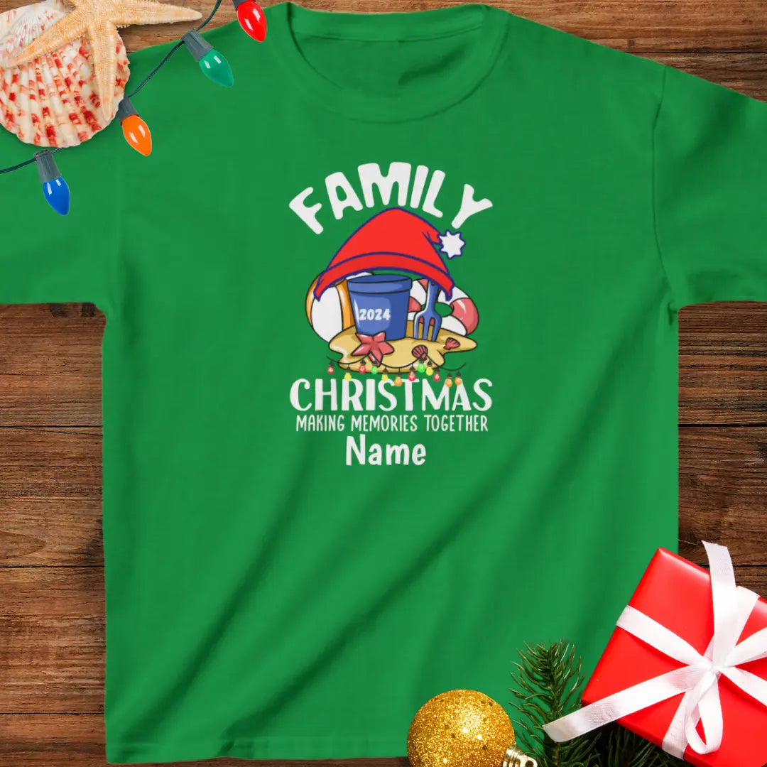 Family Christmas Memories Child's T-shirt | Personalize Kids clothes XL-Irish-Green Everythings Beachy
