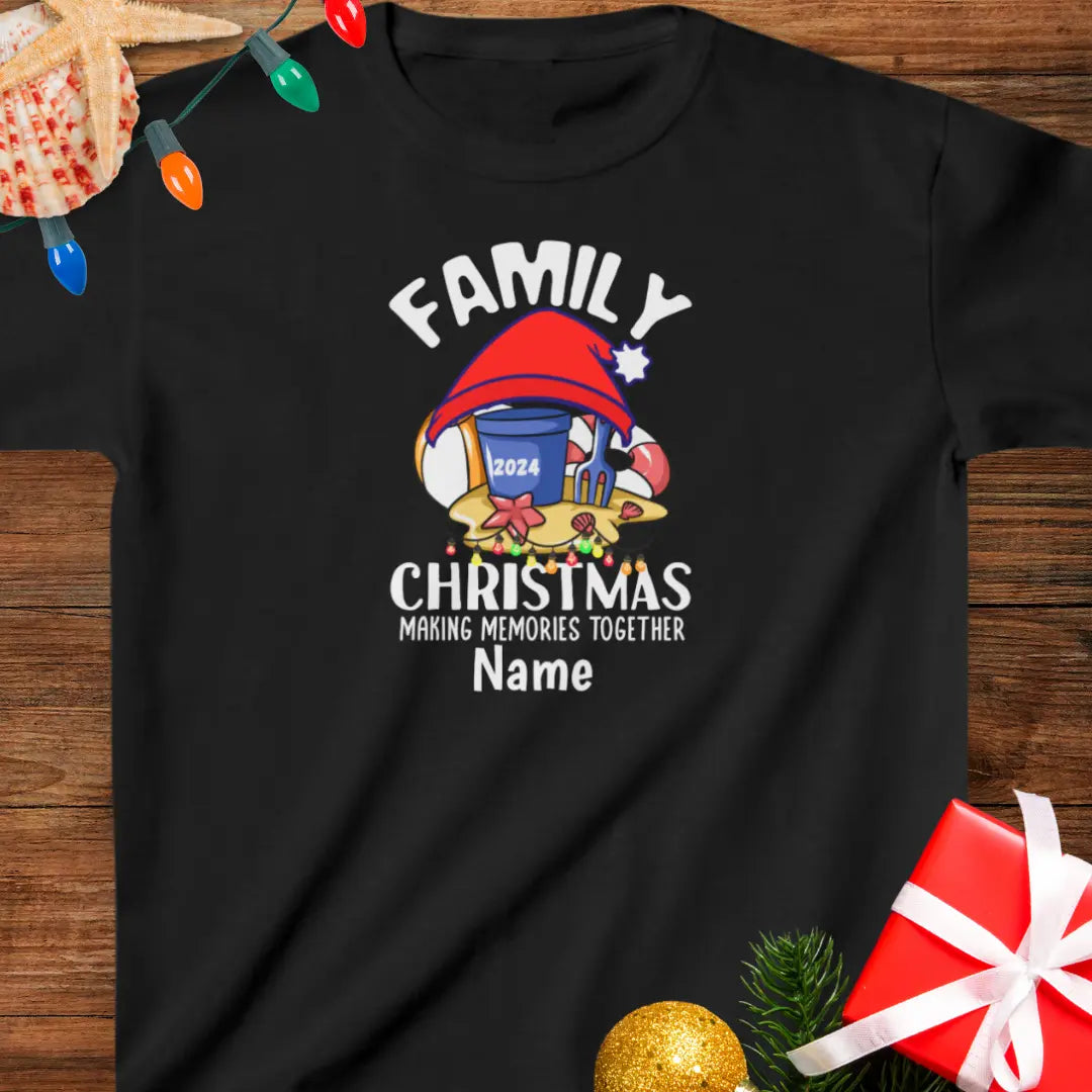 Family Christmas Memories Child's T-shirt | Personalize Kids clothes XL-Black Everythings Beachy
