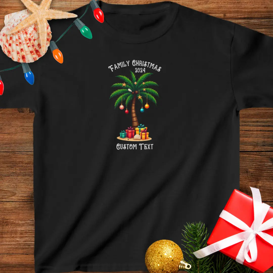 Family Christmas Child's T-shirt | Personalized Kids clothes XL-Black Everythings Beachy