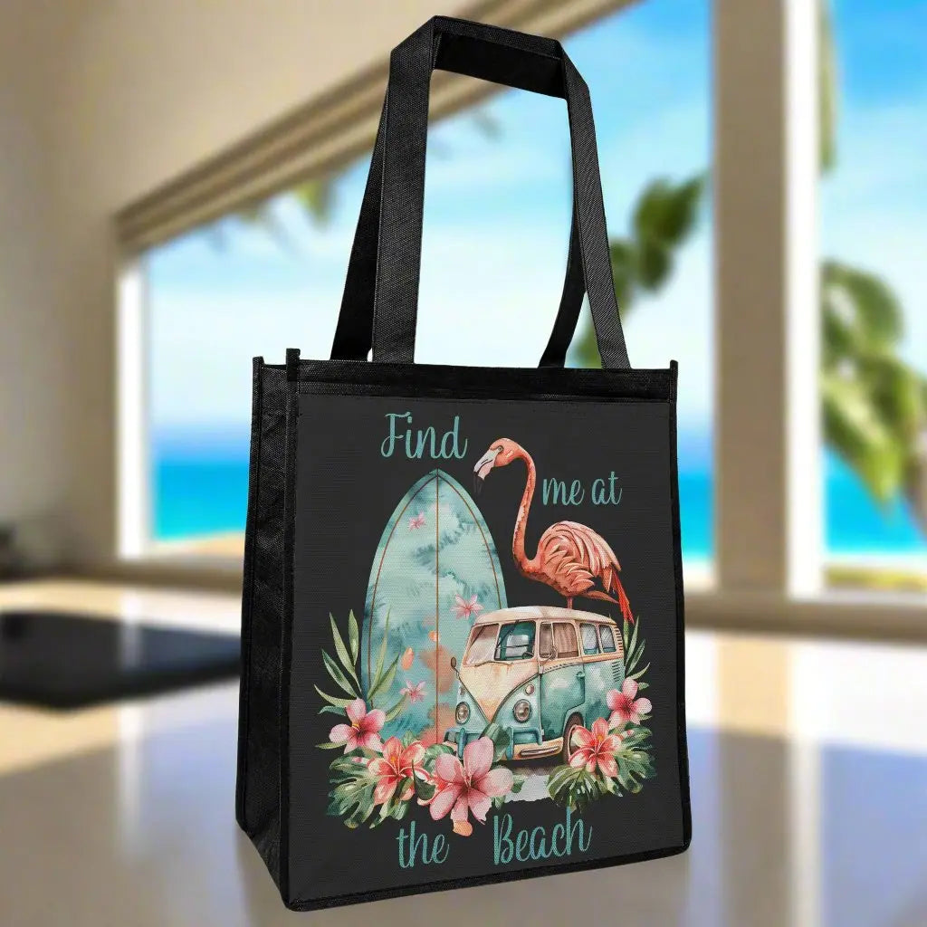 Find Me at Beach Grocery Tote Bag Tote Bag Everythings Beachy