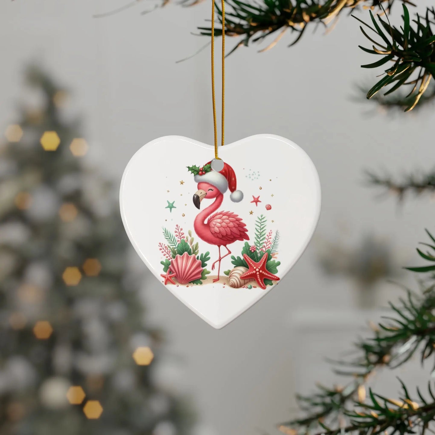 Flamingo Christmas OrnamentĀ Ornaments Everythings Beachy