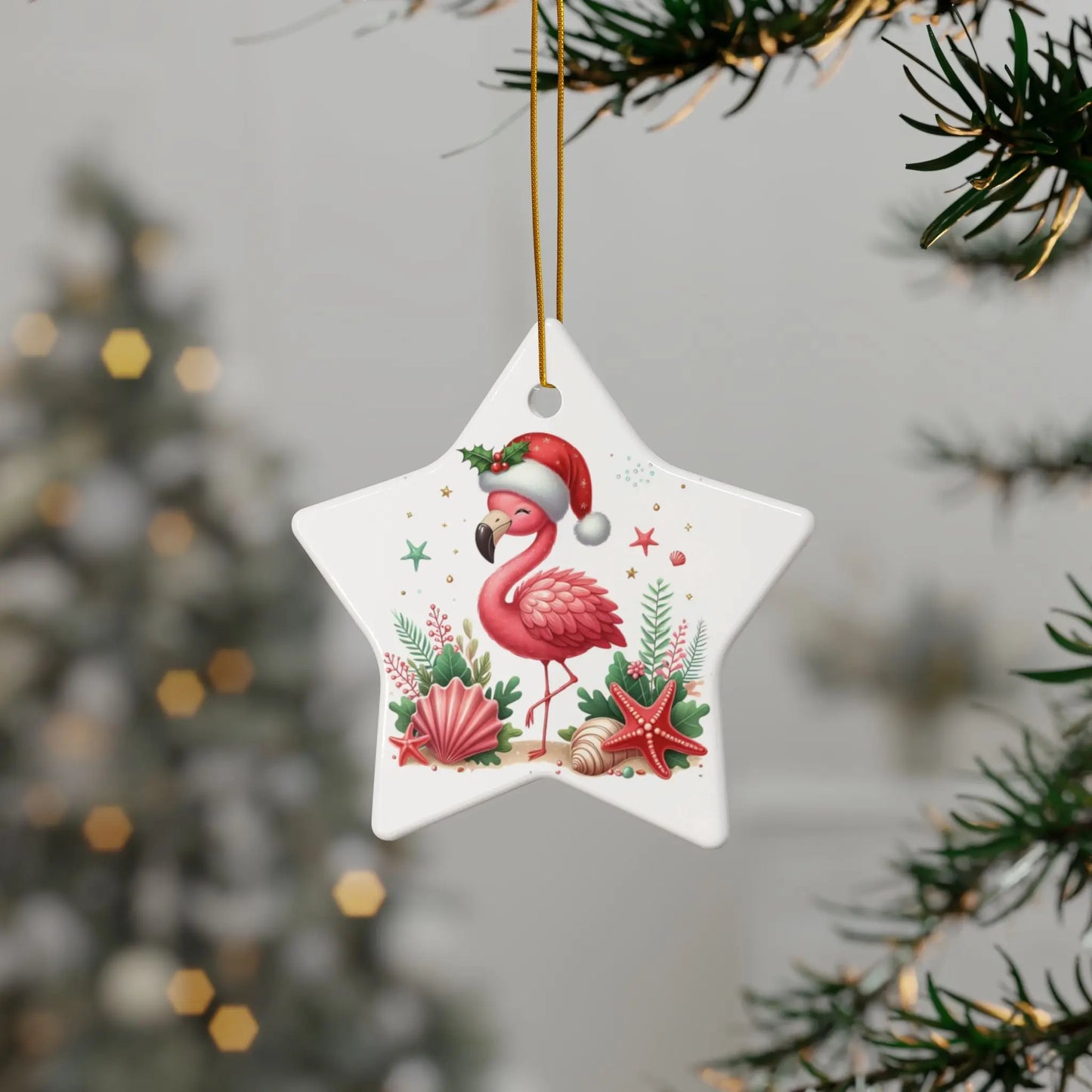Flamingo Christmas OrnamentĀ Ornaments Everythings Beachy