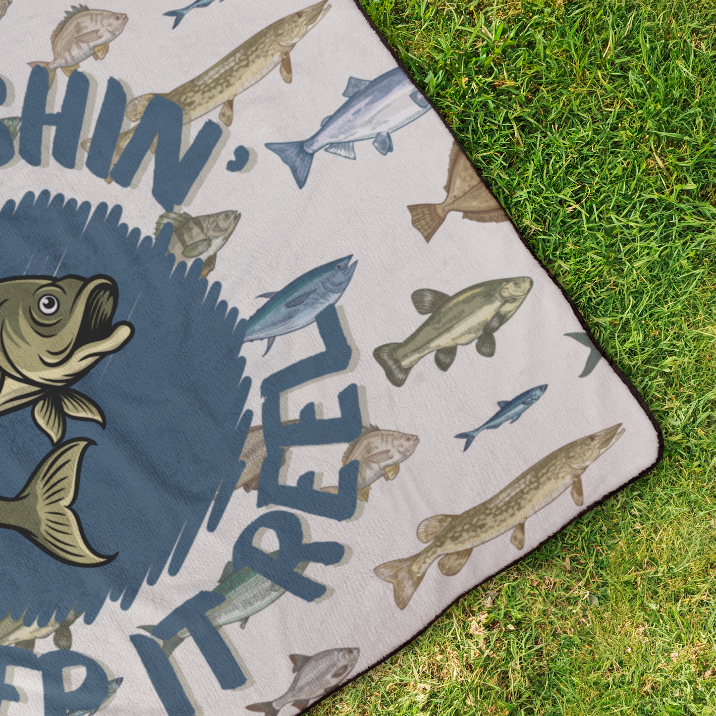 Gone_Fishing_Stay_Reel_Outdoor_Blanket_StadiumBlanket_OverheadGrass_H_Mockup.png