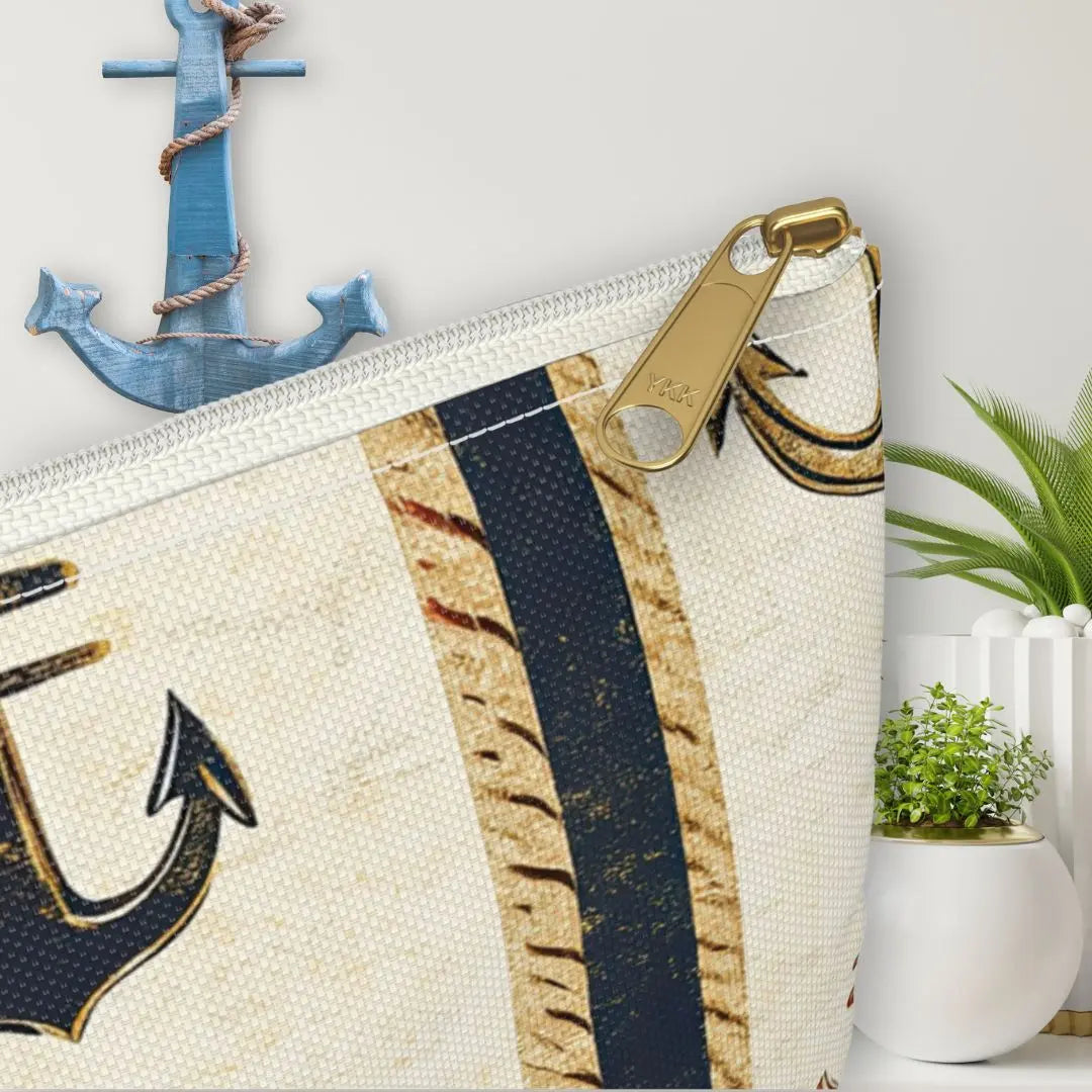 Nautical Anchor Accessory Pouch Accessory Pouch Everythings Beachy
