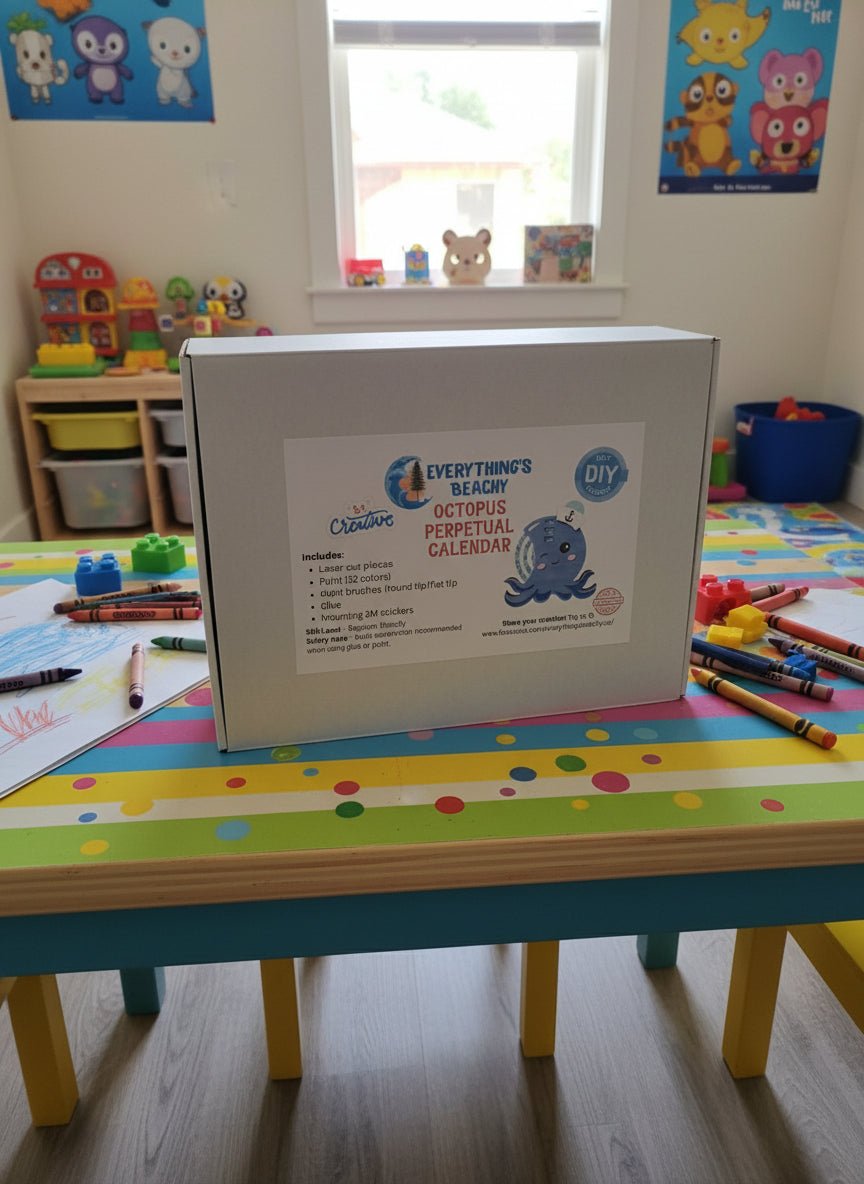 Octopus Perpetual Calendar Ocean DIY Craft Kit