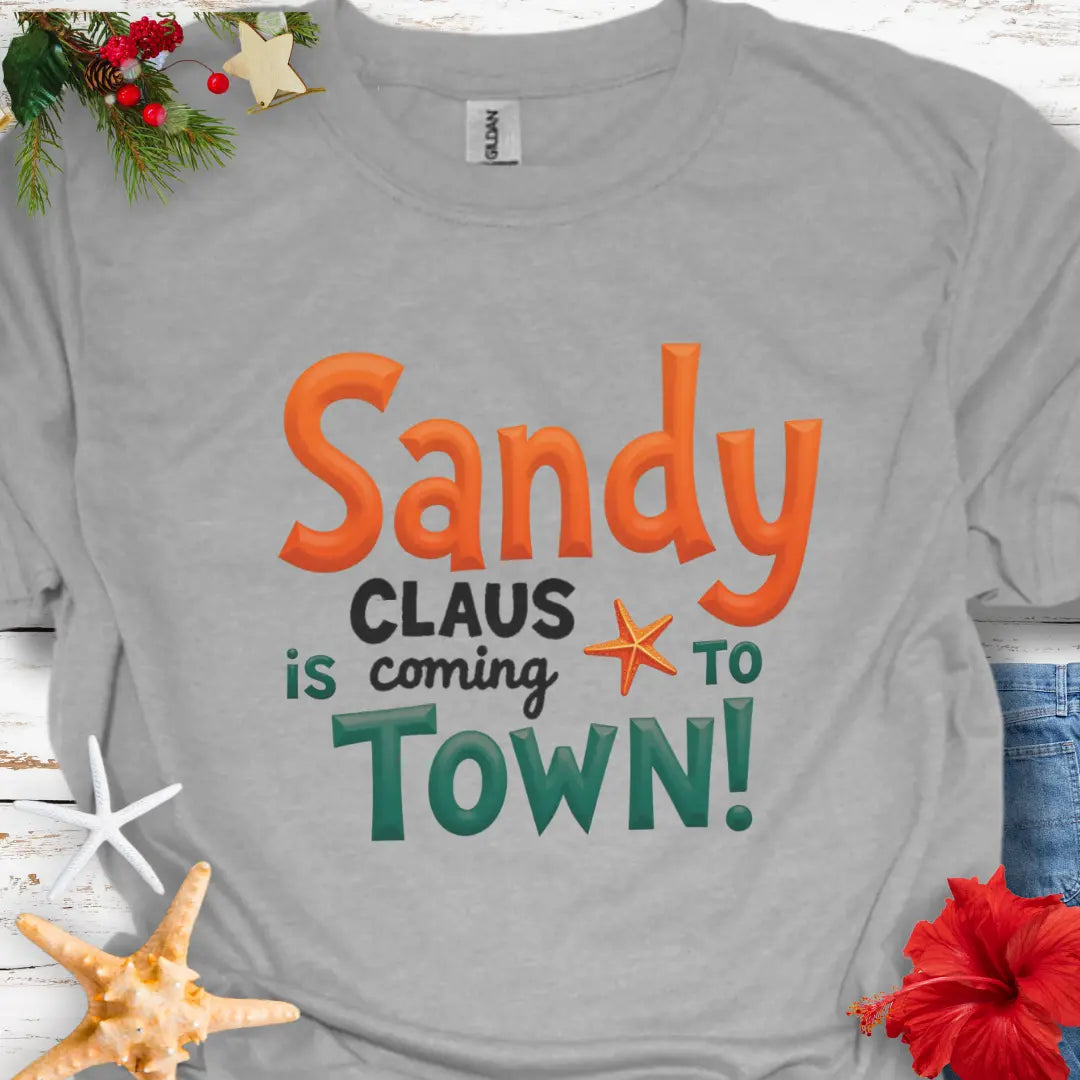 Sandy Claus T-Shirt T-Shirt Everythings Beachy