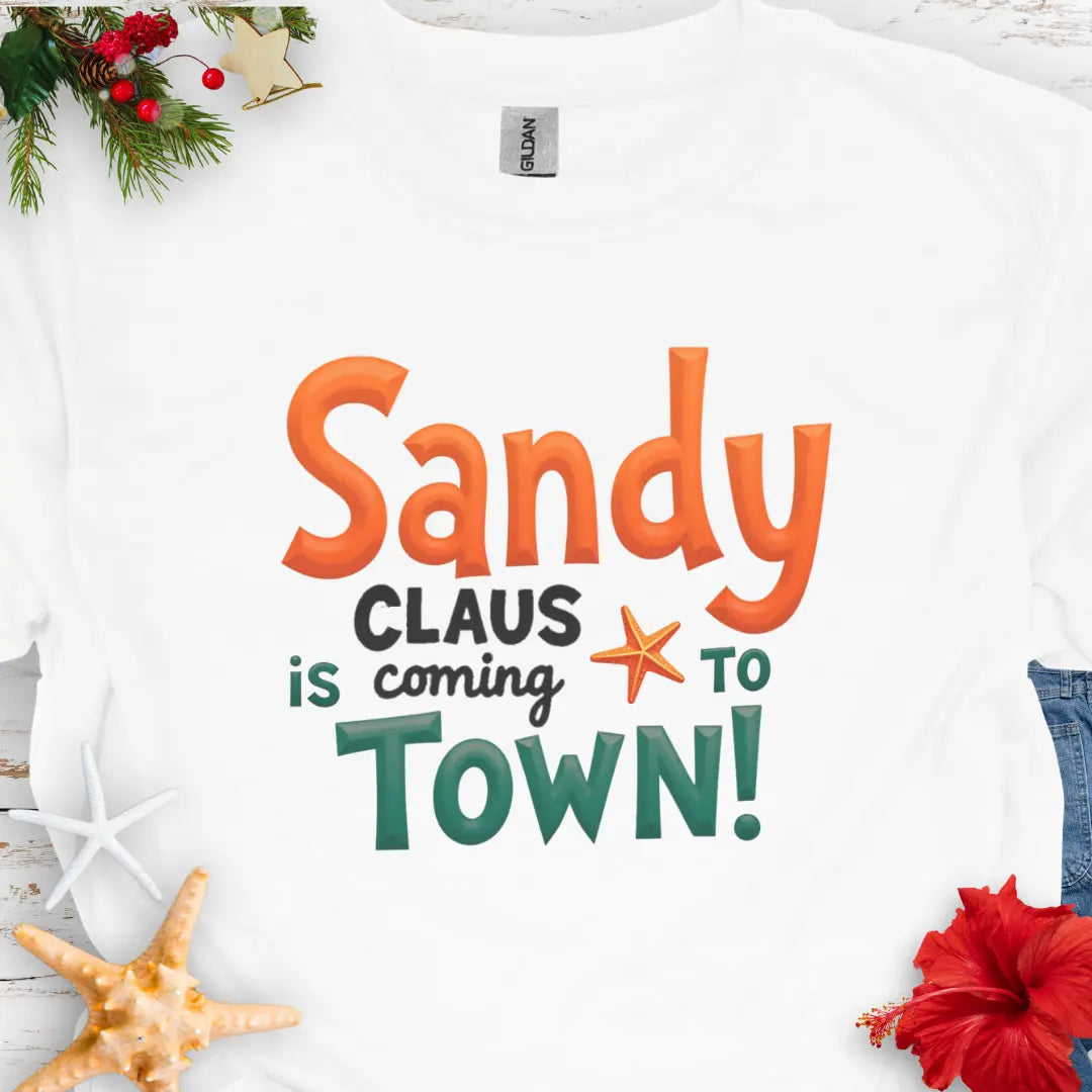 Sandy Claus T-Shirt T-Shirt Everythings Beachy