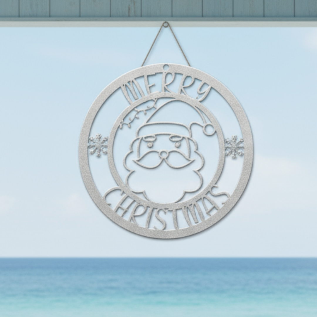 Santa_Merry_Christmas_Metal_Sign_Silver_Dark_Kitchen_Mockup.png