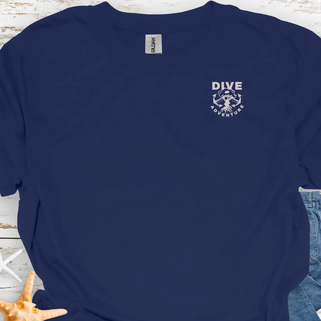 Scuba Diving Adventure T-Shirt (front-back) T-Shirt 3XL-Navy Everythings Beachy