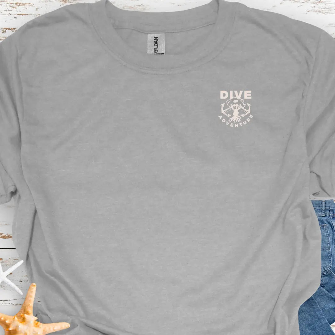 Scuba Diving Adventure T-Shirt (front-back) T-Shirt 3XL-Sport-Grey Everythings Beachy