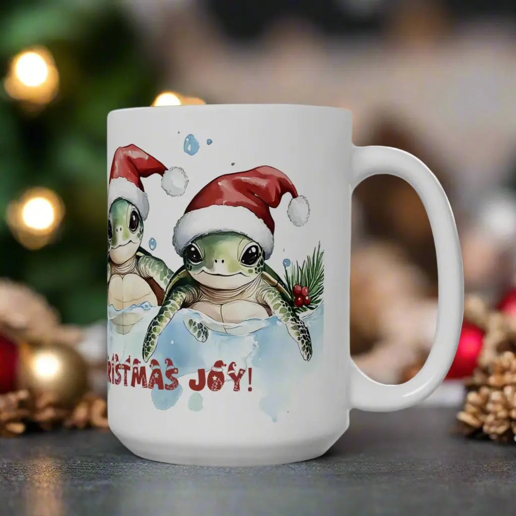 Sea Turtles Shelled Christmas Mug Mug Everythings Beachy