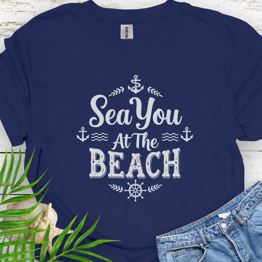 Sea at the Beach T-Shirt T-Shirt Everythings Beachy
