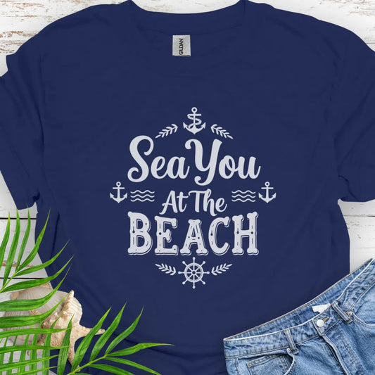 Sea at the Beach T-Shirt  T-Shirt  Everythings Beachy