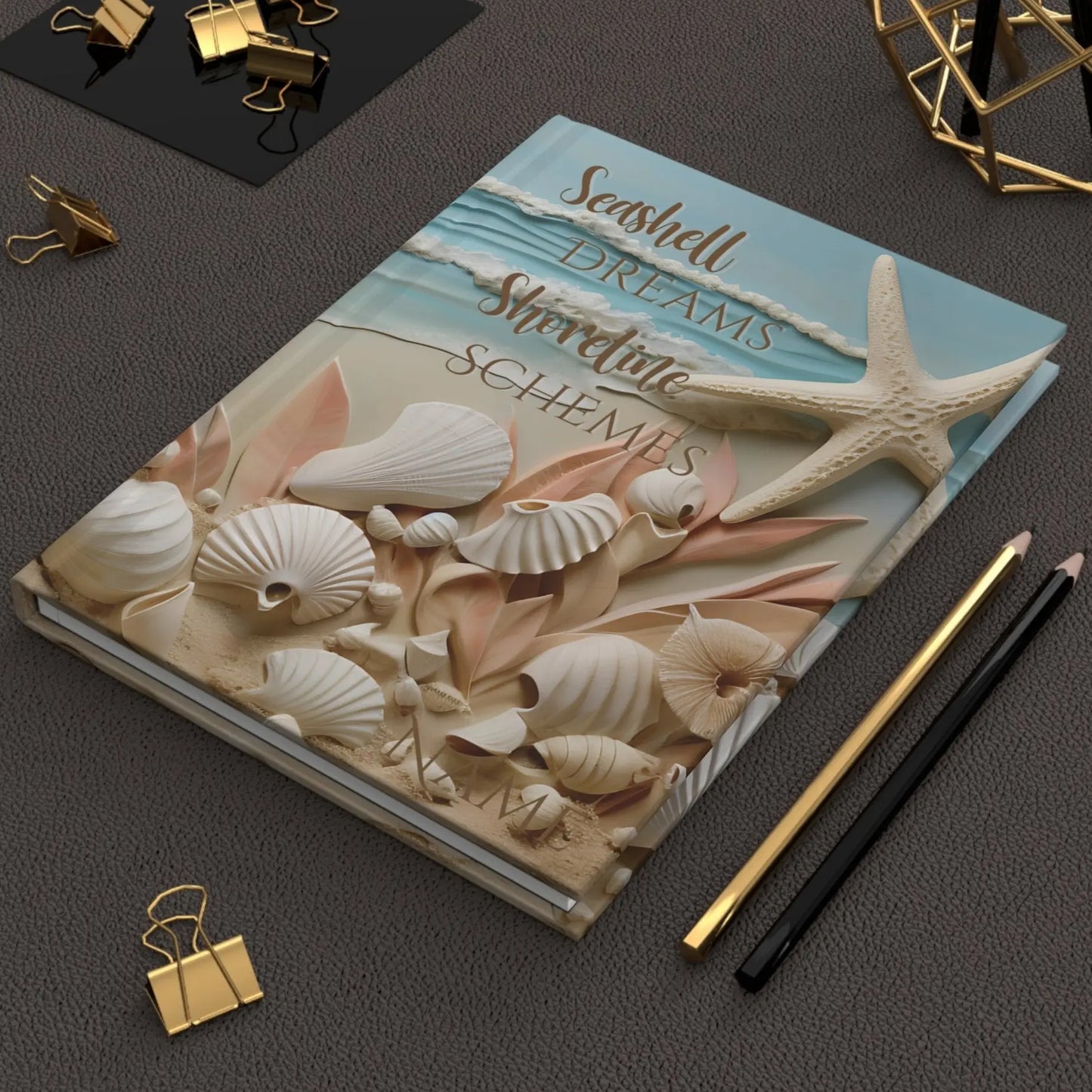 Seashell Hardcover Journal | Personalized Journals & Notebooks Personalized Everythings Beachy