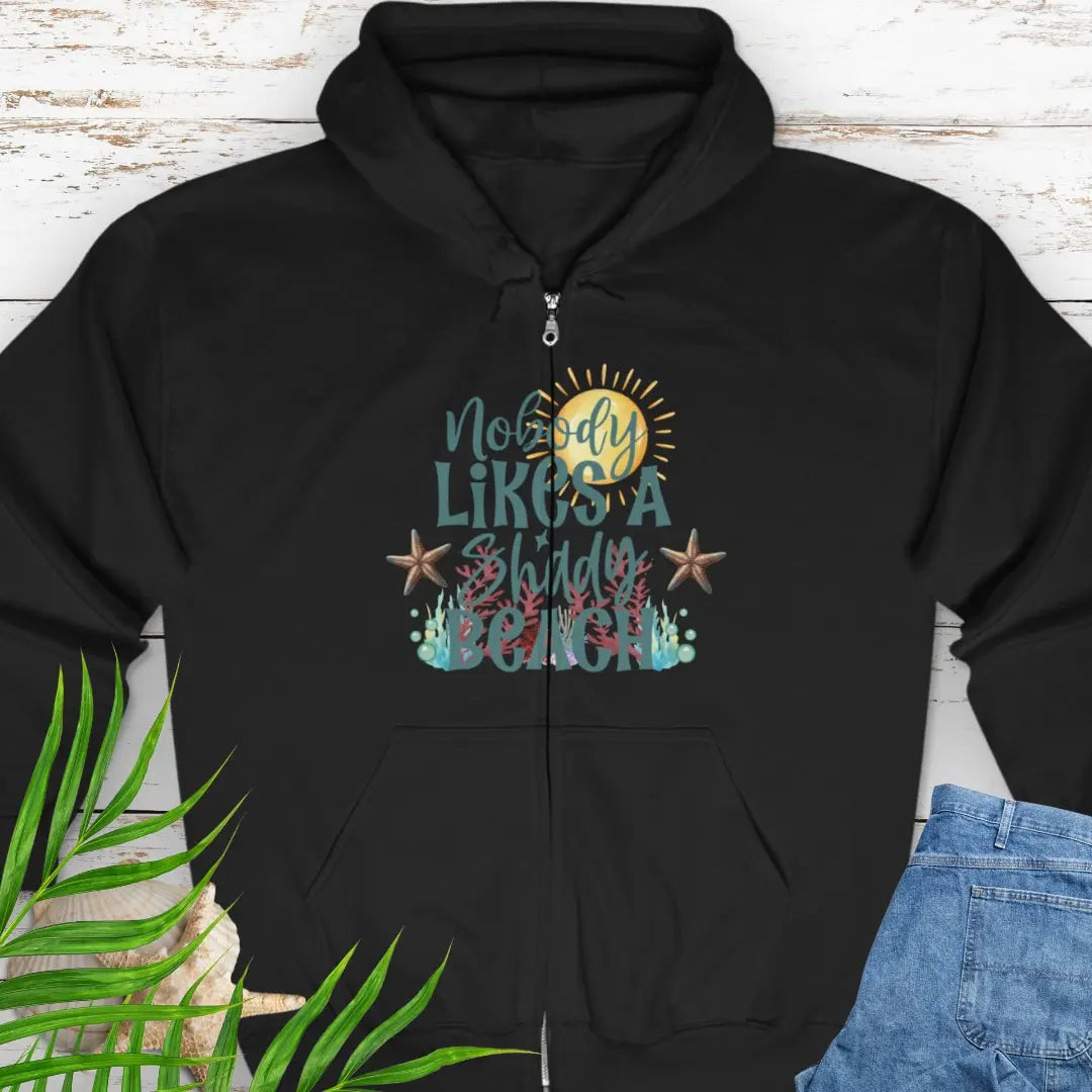 Shady Beach Zip Sweatshirt zipped sweatshirt Everythings Beachy