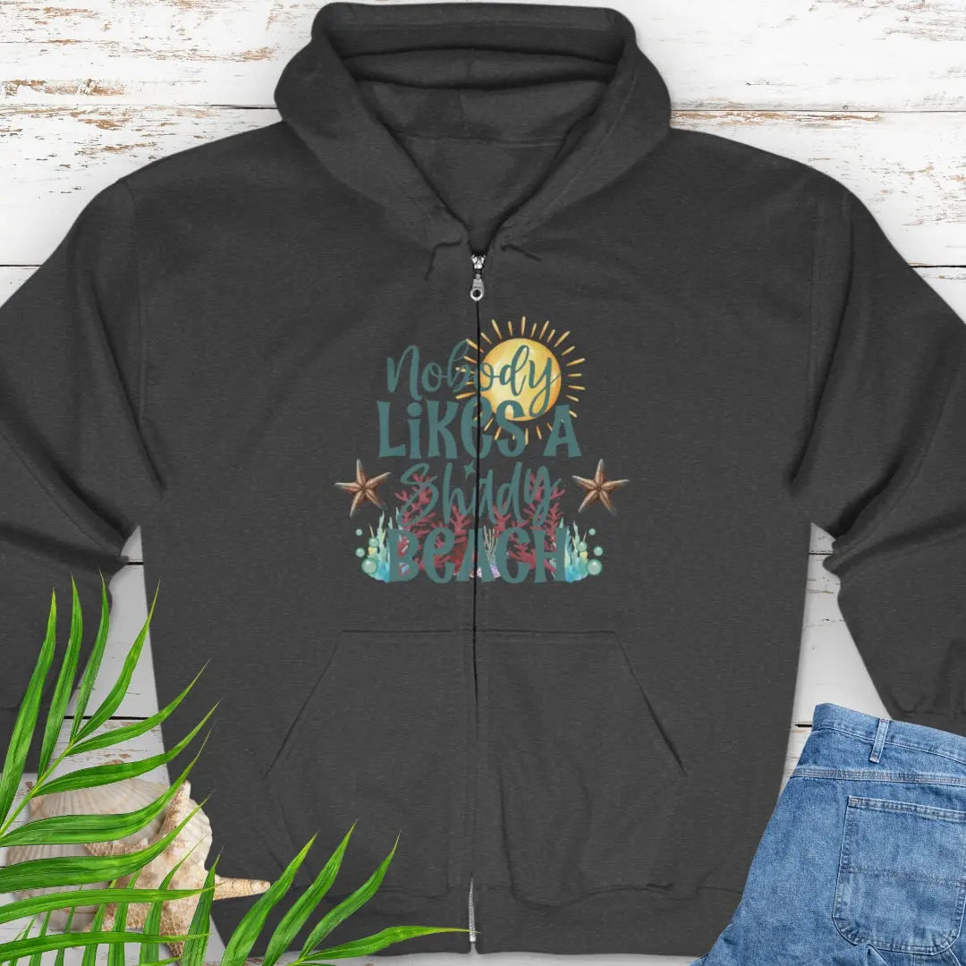 Shady Beach Zip Sweatshirt zipped sweatshirt Everythings Beachy