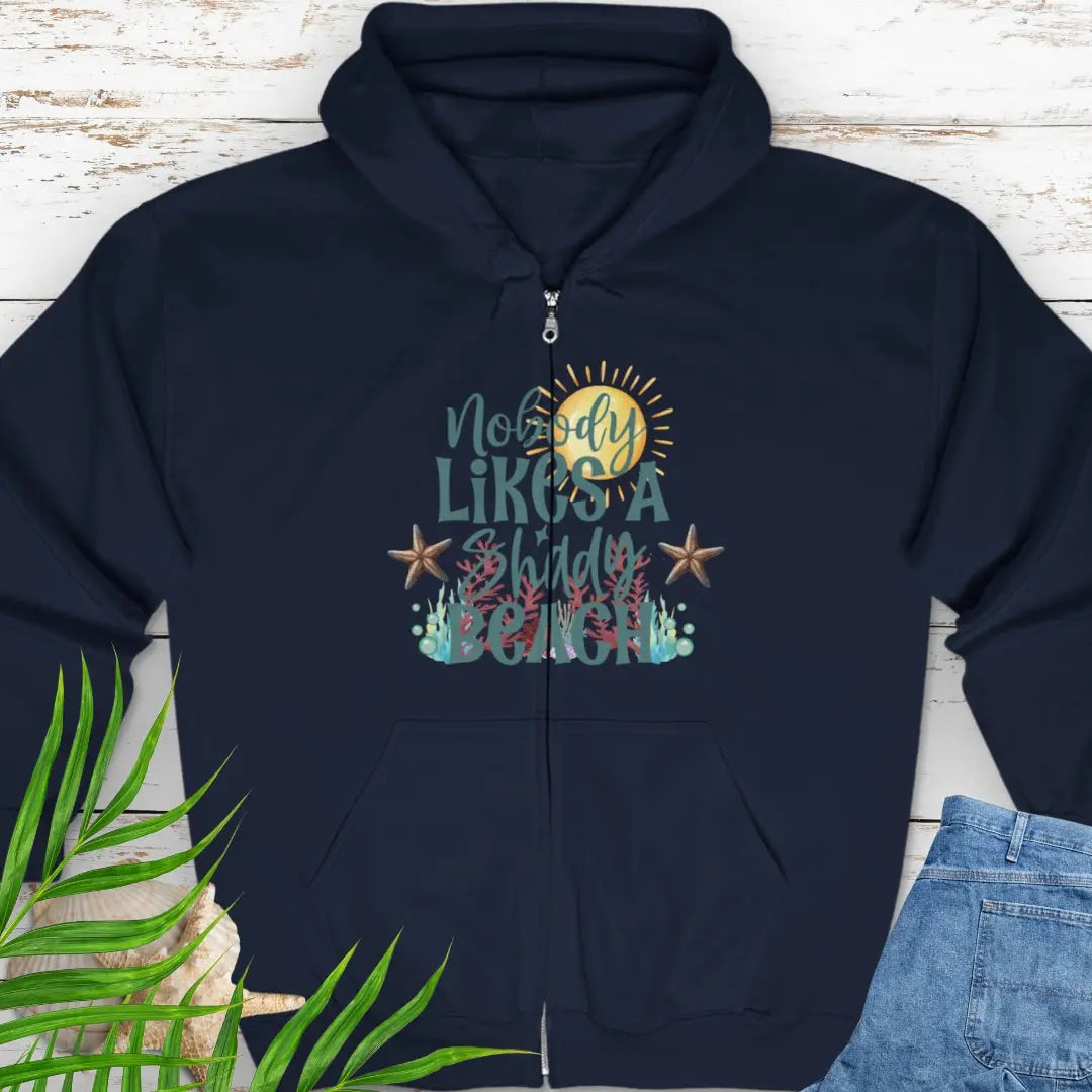 Shady Beach Zip Sweatshirt zipped sweatshirt Everythings Beachy