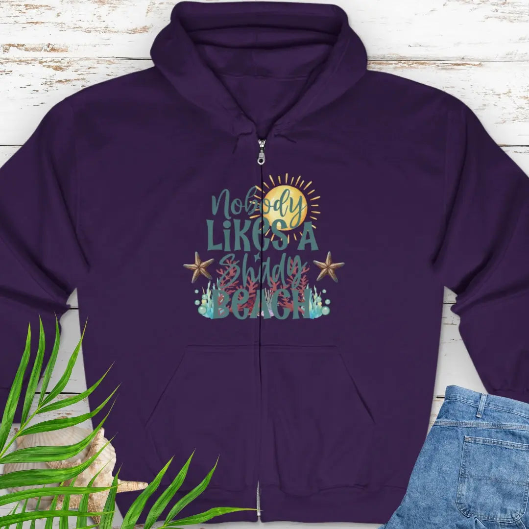 Shady Beach Zip Sweatshirt zipped sweatshirt Everythings Beachy