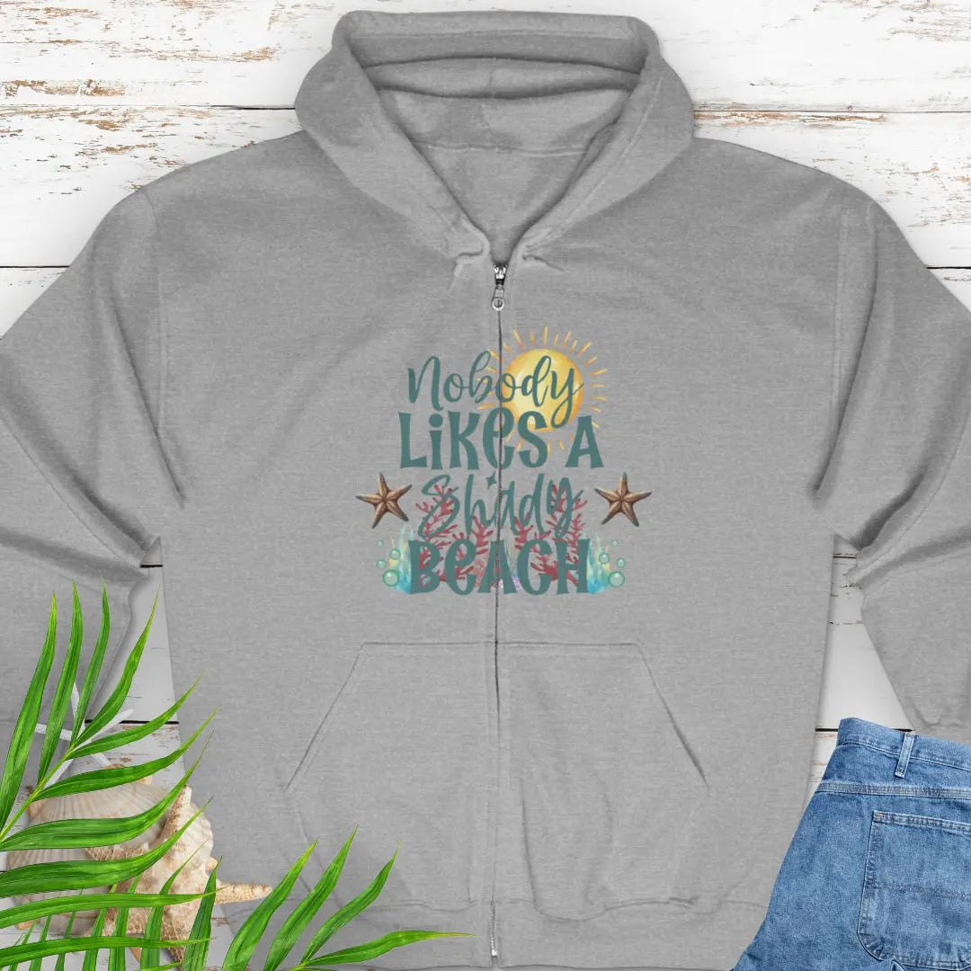Shady Beach Zip Sweatshirt zipped sweatshirt Everythings Beachy