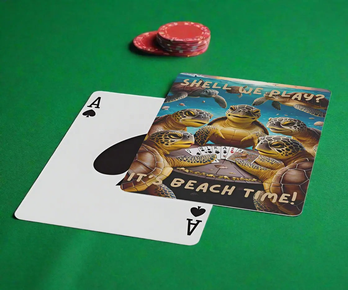 Shell We Play? Sea Turtle Playing Cards playing cards Everythings Beachy