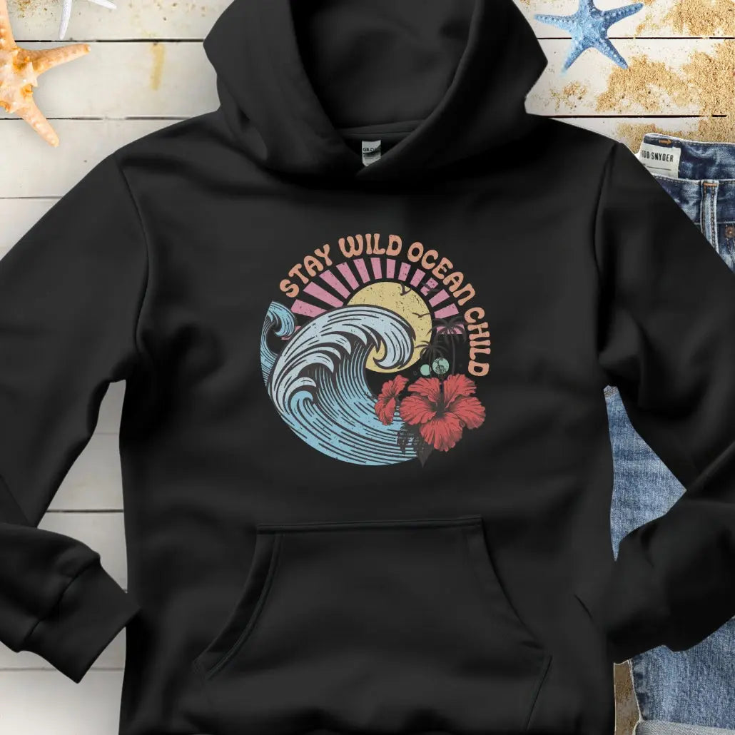 Stay Wild Hoodie Hoodie Black-5XL Everythings Beachy
