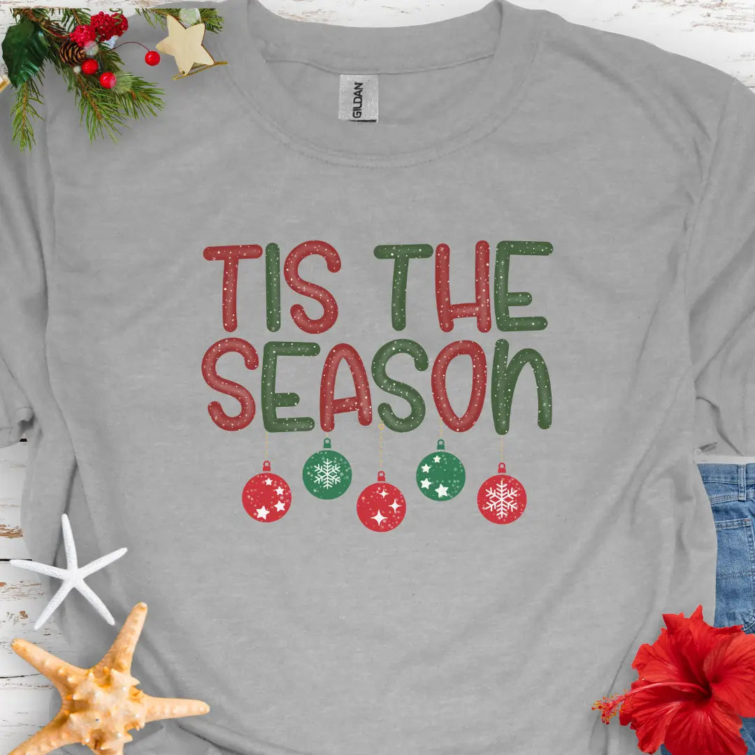 Tis the Season T-Shirt T-Shirt Sport-Grey-5XL Everythings Beachy